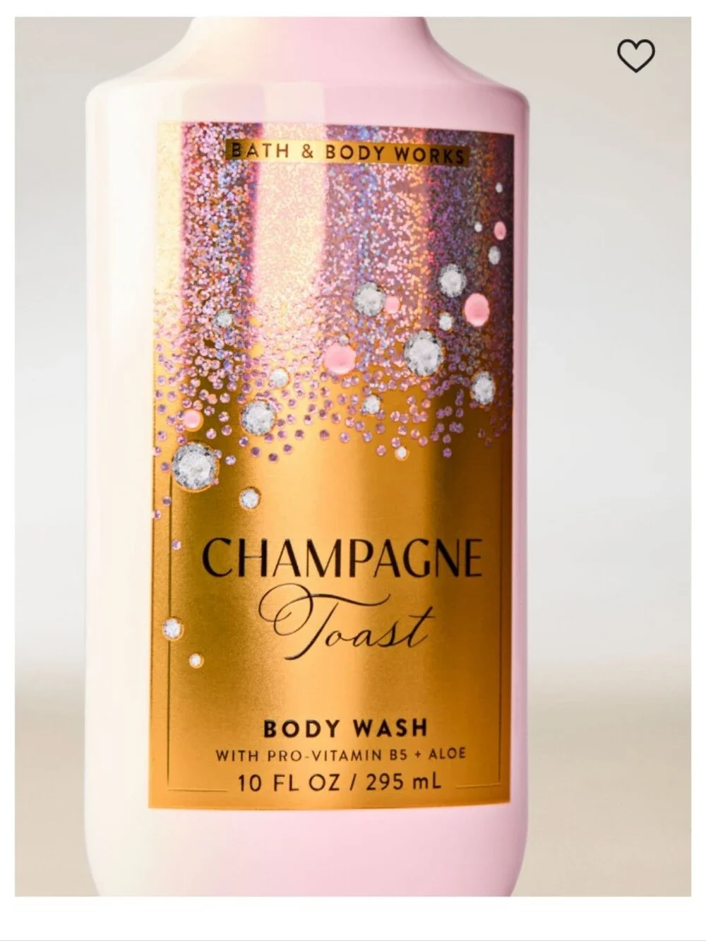 Bath & Body Works Champagne Toast Body Wash - Pink & Gold